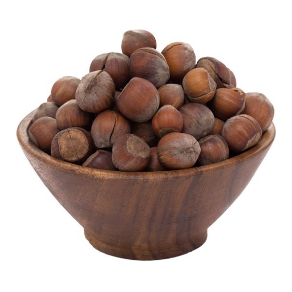salted hazelnuts with skin